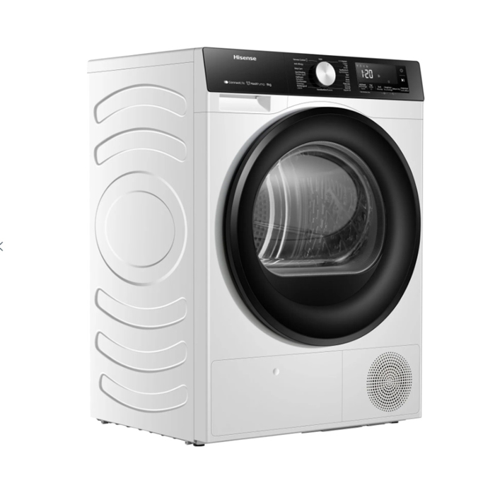 Stegotirio Rouxon Hisense DH3S802BW2 8 kg D me antlia thermotitas.
